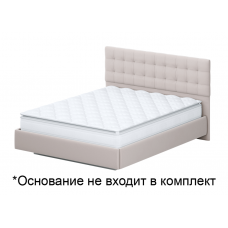 Кровать SV-Мебель №2 140х200 белый/бежевый ткань/квадро бежевый
