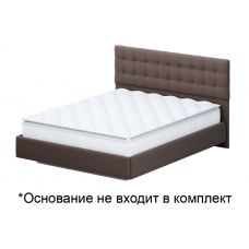 Кровать SV-Мебель №2 140х200 венге/венге ткань/квадро венге