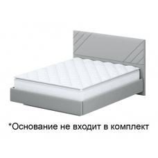 Кровать SV-Мебель №2 140х200 белый/серый ткань/лайн серый