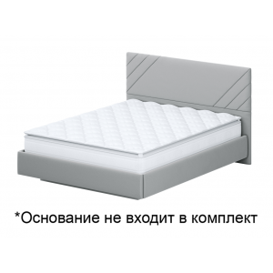 Кровать SV-Мебель №2 160х200 белый/серый ткань/лайн серый