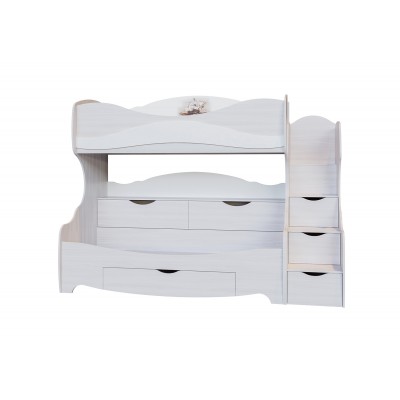 Кровать SV-Мебель Акварель (80х200) двухъярусная с фотопечатью