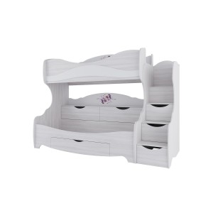Кровать SV-Мебель Акварель (80х200) двухъярусная с фотопечатью