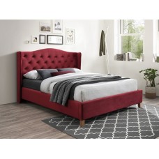 Кровать Signal Aspen Velvet 160 бордовый