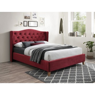 Кровать Signal Aspen Velvet 160 бордовый