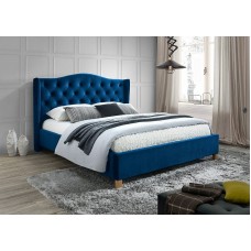 Кровать Signal Aspen Velvet 160 темно-синий